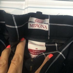 Square black women pant